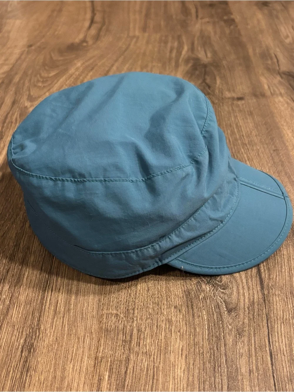 Outdoor Research Radar Folding Pocket Cap Lightweight Teal Blue Sz Small UPF 50+